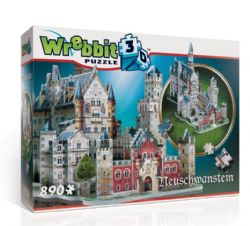 WREBBIT CASSE-TÊTE 890 PIÈCES 3D - CHÂTEAU DE NEUSCHWANSTEIN